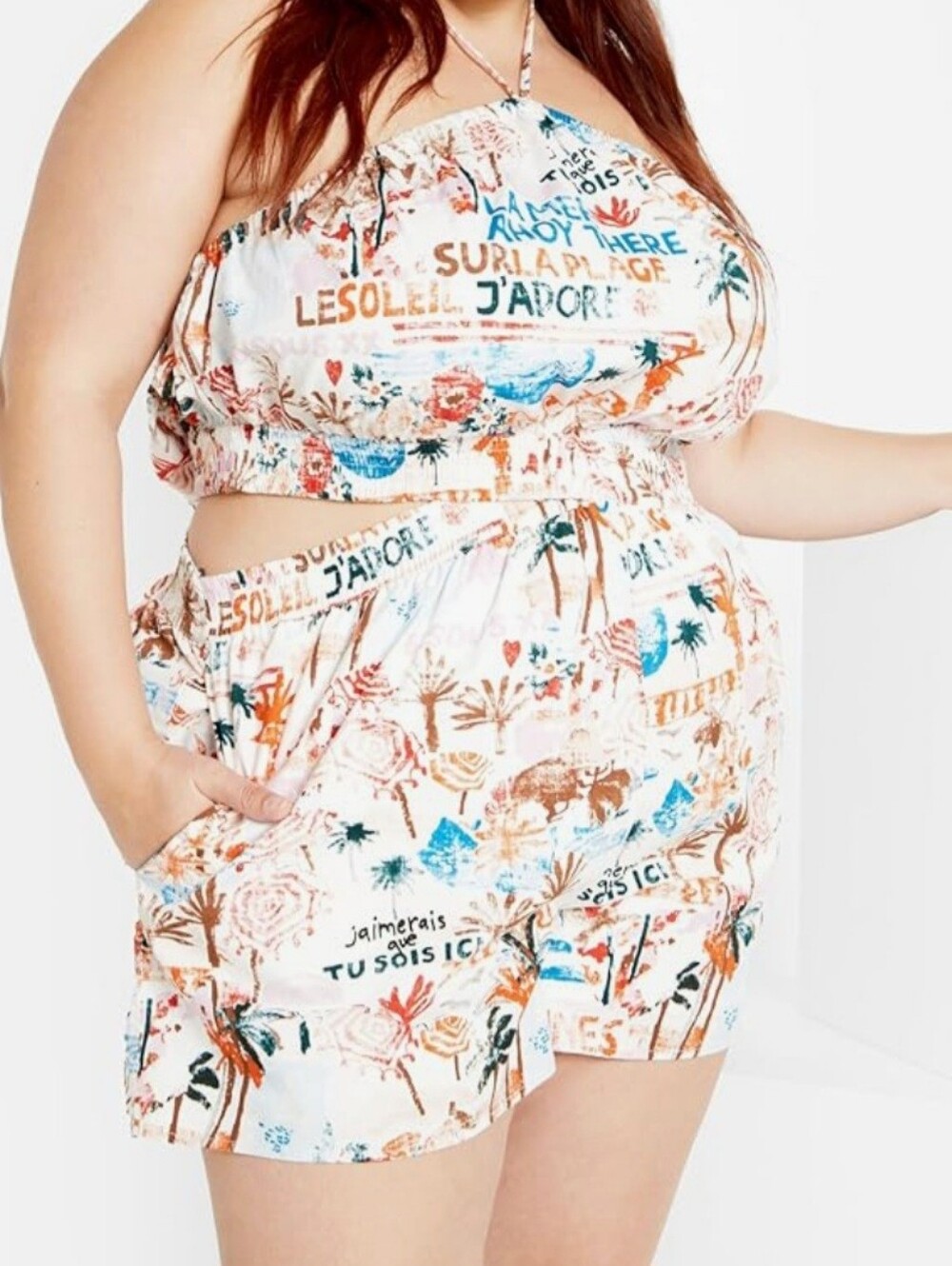 City Chic Vacay Halter Romper